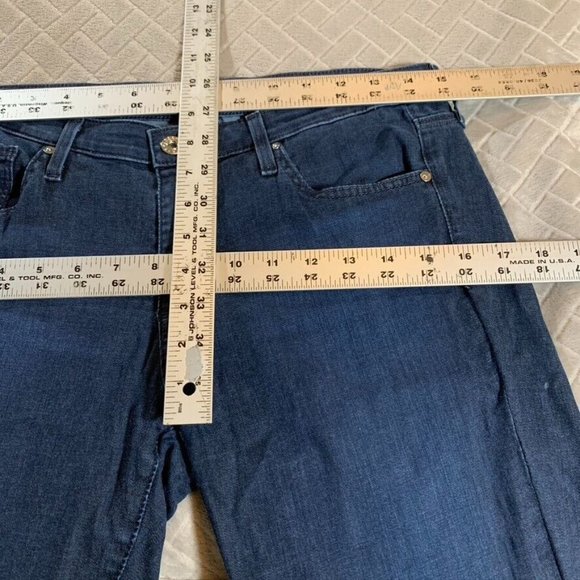 Adriano Goldschmied Womens 29 Denim Jeans Blue Skinny Legging Dark Wash Stretch - Picture 7 of 12